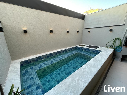 Imagem 11 de 21 de Lindo Sobrado De 200m² Com 3 Dormitórios, Suíte, Área Gourmet, Piscina E 2 Vagas No Jd. Das Indústrias - 9401