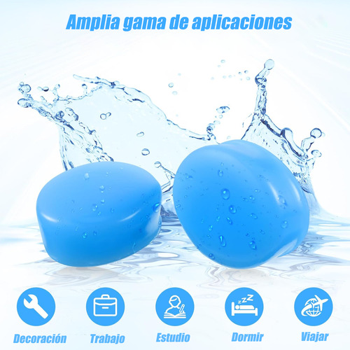 12 Tapones De Silicona Moldeables Natación - Ruido - Dormir