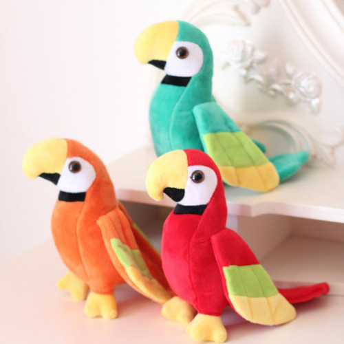 Juguete De Peluche De Imitación De Loro, 1 Unidad, Con Forma