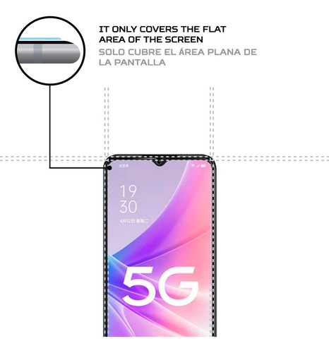 Protector De Pantalla Antishock Para Oppo A57 5g