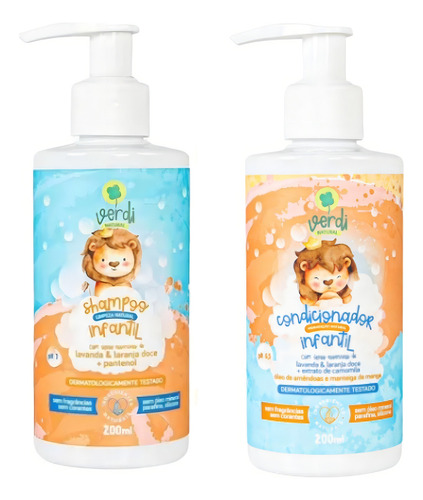  Shampoo E Condicionador Infantil Óleos Essenciais De Lavanda