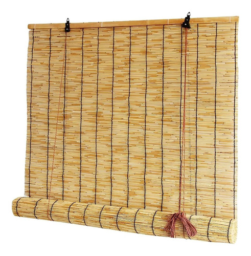 Persiana Enrollable Bambu Para Patio Interior Exterior Uv 26