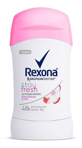 Imagen 2 de 2 de Antitranspirante En Barra Rexona Stay Fresh Lichi 45g