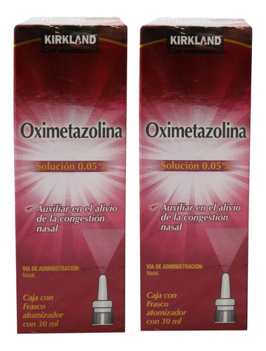 Oximetazolina Solución Kirkland Signature 2 Pzs De 30 Ml C/u