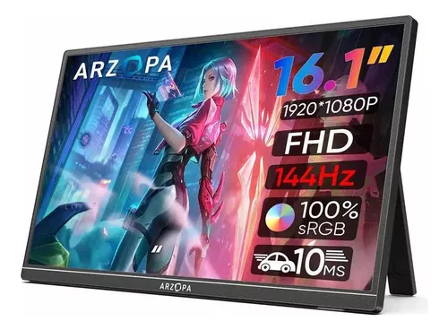 Monitor portátil, 14 pulgadas ARZOPA FHD HDR 1080P El Salvador
