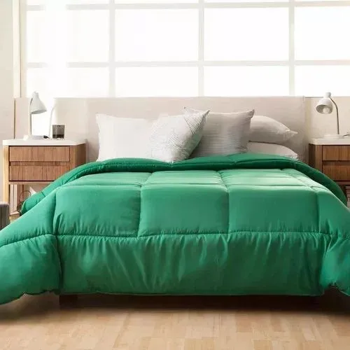 comprar Acolchado De Invierno 2 1\u002F2 Plazas Oro Lisos Verde Benetton