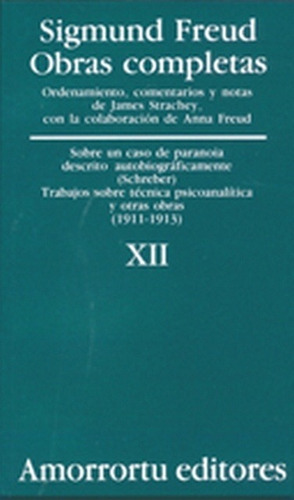 Obras Completas Xii - Sigmund Freud