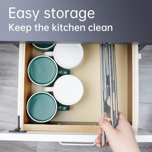 Escurridor Esquinero Plegable Organizador Seca Platos Gris