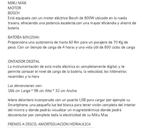 Imagen 19 de 25 de Scooter Electrico Miku Sunra Litio Moto No Super Socco