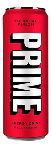 Bebida Hidratante Prime Sabor Tropical Punch 12 Latas 355 Ml