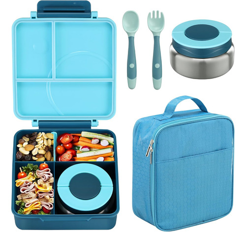 Fiambrera Bento Para Niños Con Termo Para Sopa De 8 Oz,...
