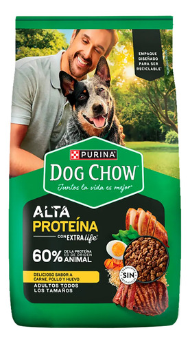 Dog Chow Adultos Alta Proteina 2kg