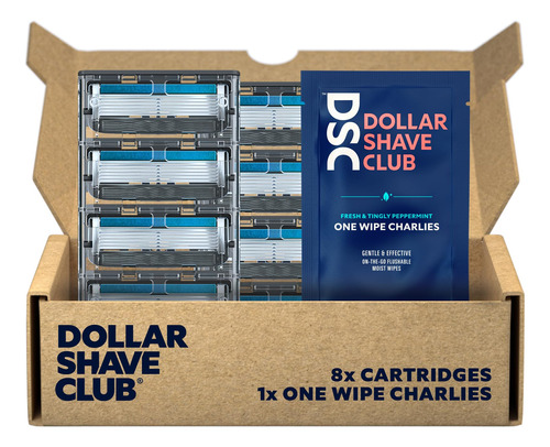 Dollar Shave Club | 6 Cartuchos De Recambio De Maquinilla De