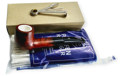 Pipa Recta De Brezo Mate + Kit / Excelente Raíz Italiana