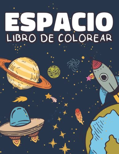 Espacio Libro De Colorear: 40 Ilustracion De Planetas Astron
