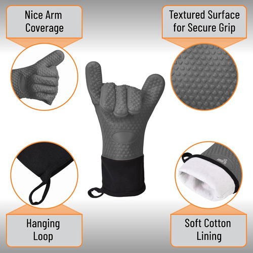 Guantes De Silicona Resistentes Al Calor Para Parrilla