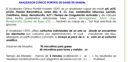 Analizador De Gases Portátil I-stat (Usado)