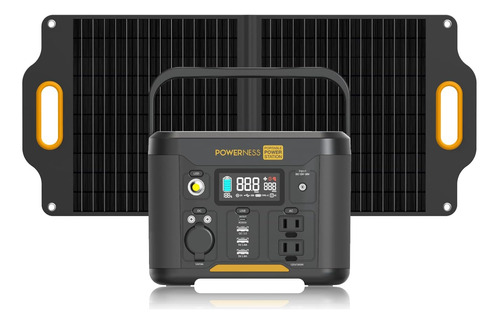 Cargador Powerness Generador 300wh Panel Solar Portátil 80w