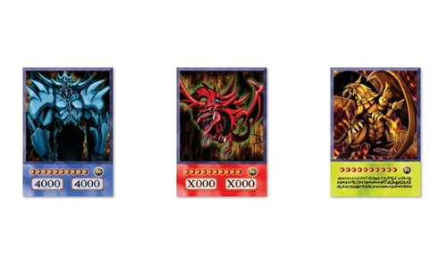 3 Deuses Egípcios Cartas Versão Anime Yu-gi-oh