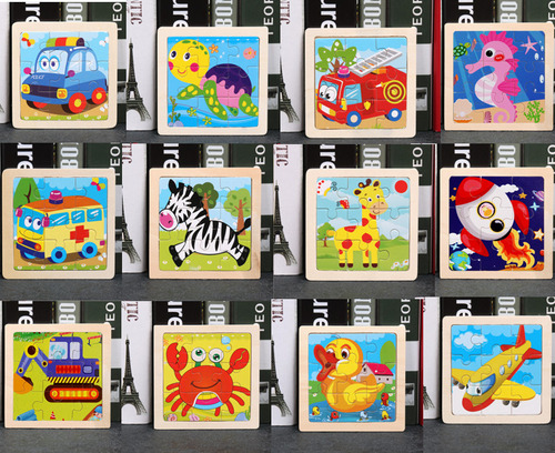 Juegos De Rompecabezas Educativos Para Niños De 12 Piezas