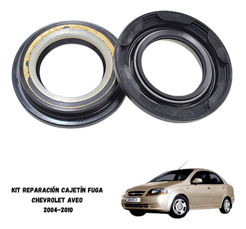 Kit Cajetin Direccion Chevrolet Aveo 1.6l 2004 A 2010 Fuga
