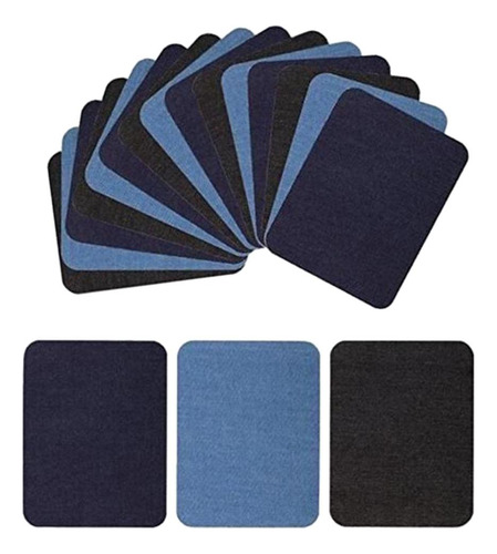2 X 18 Parches De Mezclilla Autoadhesivos Para Planchar En