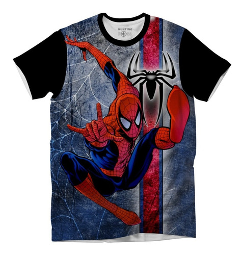 Playera Niño Super Spiderman Heroes Spandex Calidad Premium