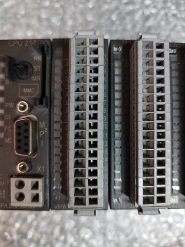 Vipa Cpu214, 214-1bc02, Con 4 Módulos Plc De Uso. (Usado)