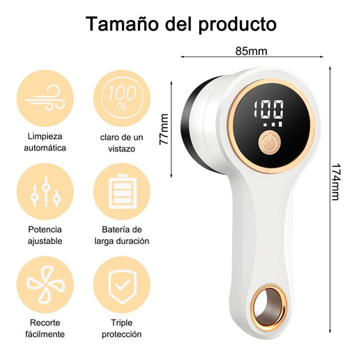 Quitapelusas Eléctrico Usb Recargable Removedor De Pelusa