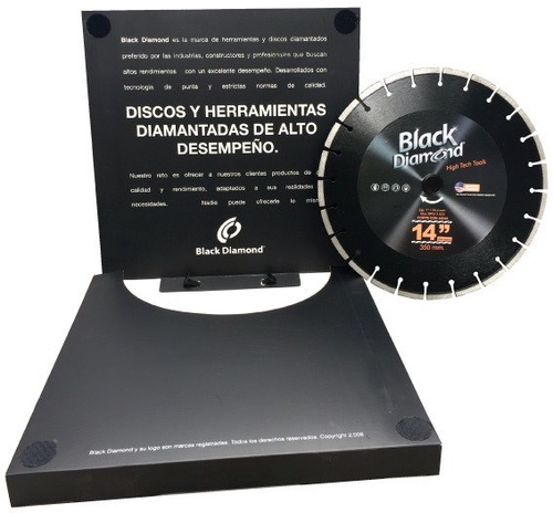 Disco Corte Diamante Asfalto 14  350mm Black Diamond