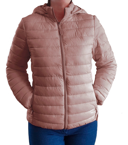 Campera Inflable Impermeable Uniqlo. Capucha Desmontables. 