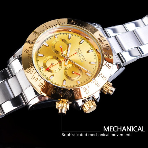 Reloj Luminoso Mecánico Automático Jaragar F120554