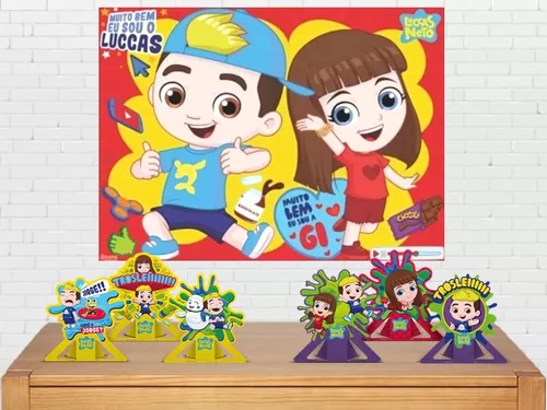 Display para decoração de festa com o tema Luccas Neto, Tudo para sua  festa infantil!