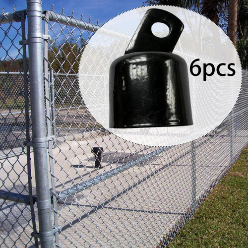 Link Link Fence Rail End Cap Galvanized Multifunción Negro