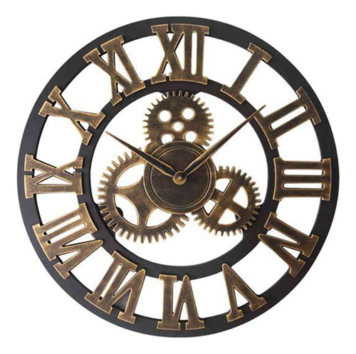 Reloj De Pared Industrial Gear, Reloj De Pared Decorativo In