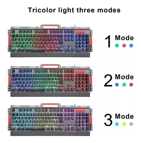Combo Teclado Gamer + Mouse Gamer Retroiluminado K33