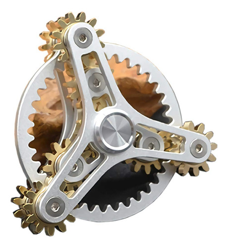 Pure Brass Fidget Spinner Engranajes Linkage Fidget Gyro Toy