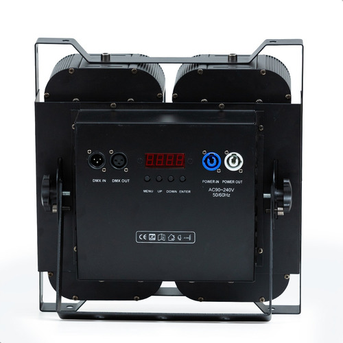 Mini Brut 400w Led 4 Lâmpadas Case C/ 5 - Branco Quente/frio