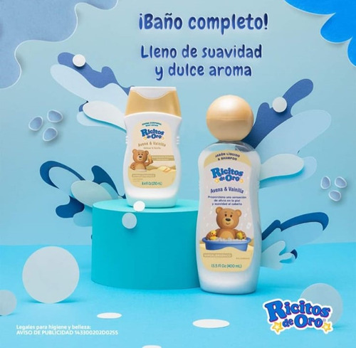 Kit Ricitos De Oro - Shampoo Y Crema Corporal De 250ml