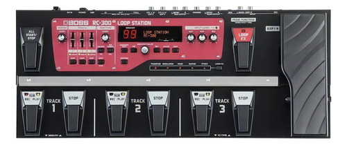 Pedaleira Boss Rc300 Loop Station Guitarra Violao Rc-300 Cor Preto