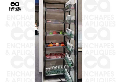 Imagen 3 de 4 de Alacena Abatible Herraje Cierre Lento Acero Y Cristal