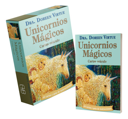 Cartas Oráculo Unicornios Mágicos 44 Cartas + Libro Guia 