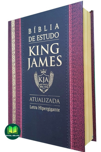 Bíblia King James De Estudo Atualizada | Kja | Letra Hiper G