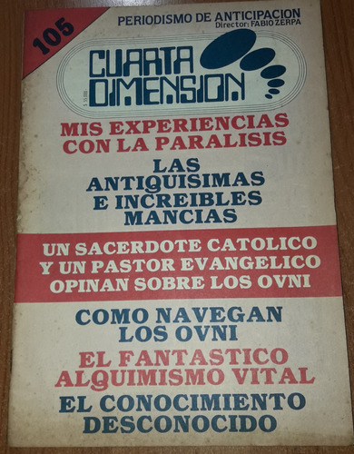 Revista Cuarta Dimension N°105  Marzo De 1983