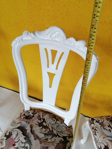 Imagen 9 de 10 de Silla Antigua Italy Vintage Poliuretano Jacquard Precio Xc/u