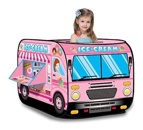 Ice Cream Truck Princess Pink Pop Up Play Carpa Plegable Ind