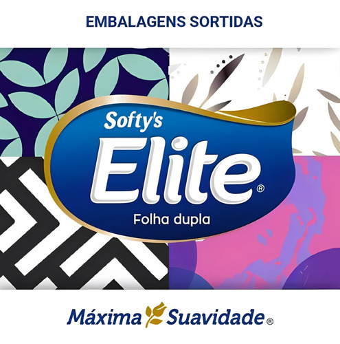 Lenço De Papel Elite 50 Folhas, Alta Absorção E Conforto