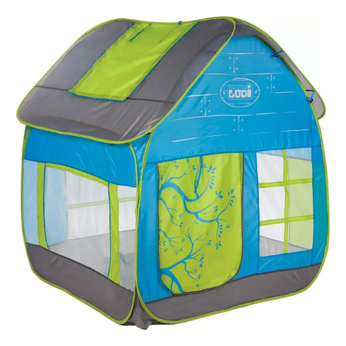 Carpa Infantil Casa Campo Ludi Entretenimiento Aire Libre Color Verde Claro