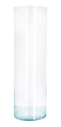 Vaso De Vidro Tubo Transparente Decoração 46cm Altura