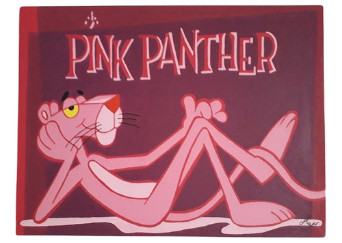 Cuadro Decorativo Moderno Pantera Rosa Pink Panter